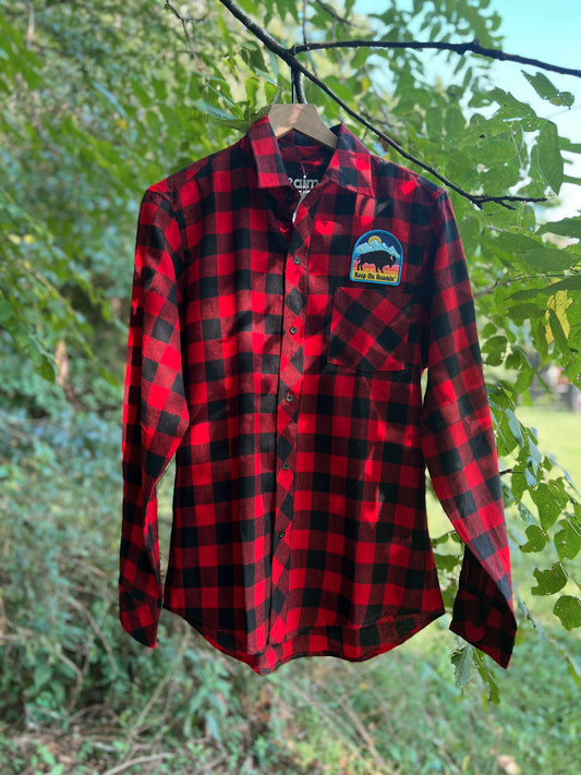 Keep On Roamin'  Patch Flannel