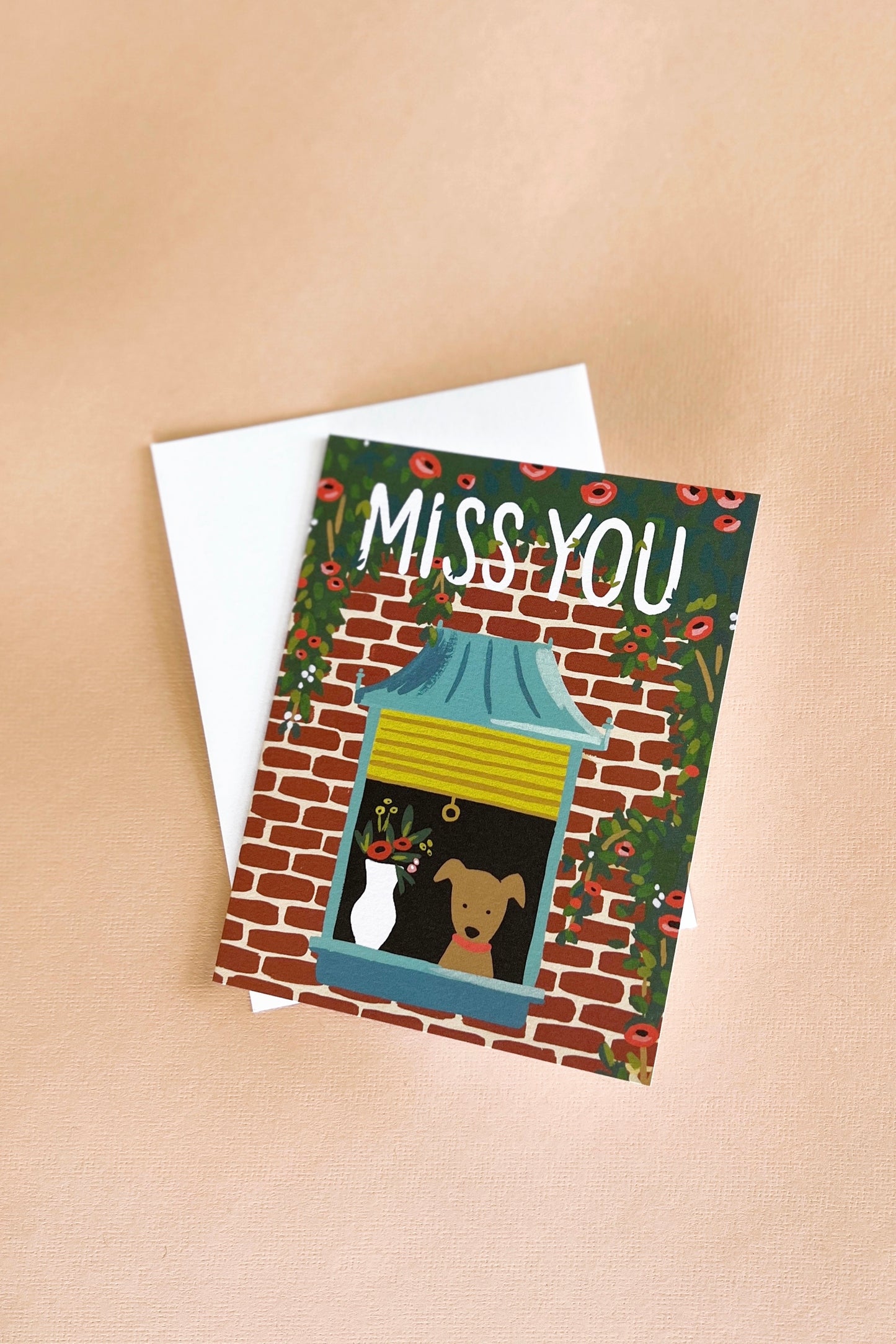 Miss You Pup Card