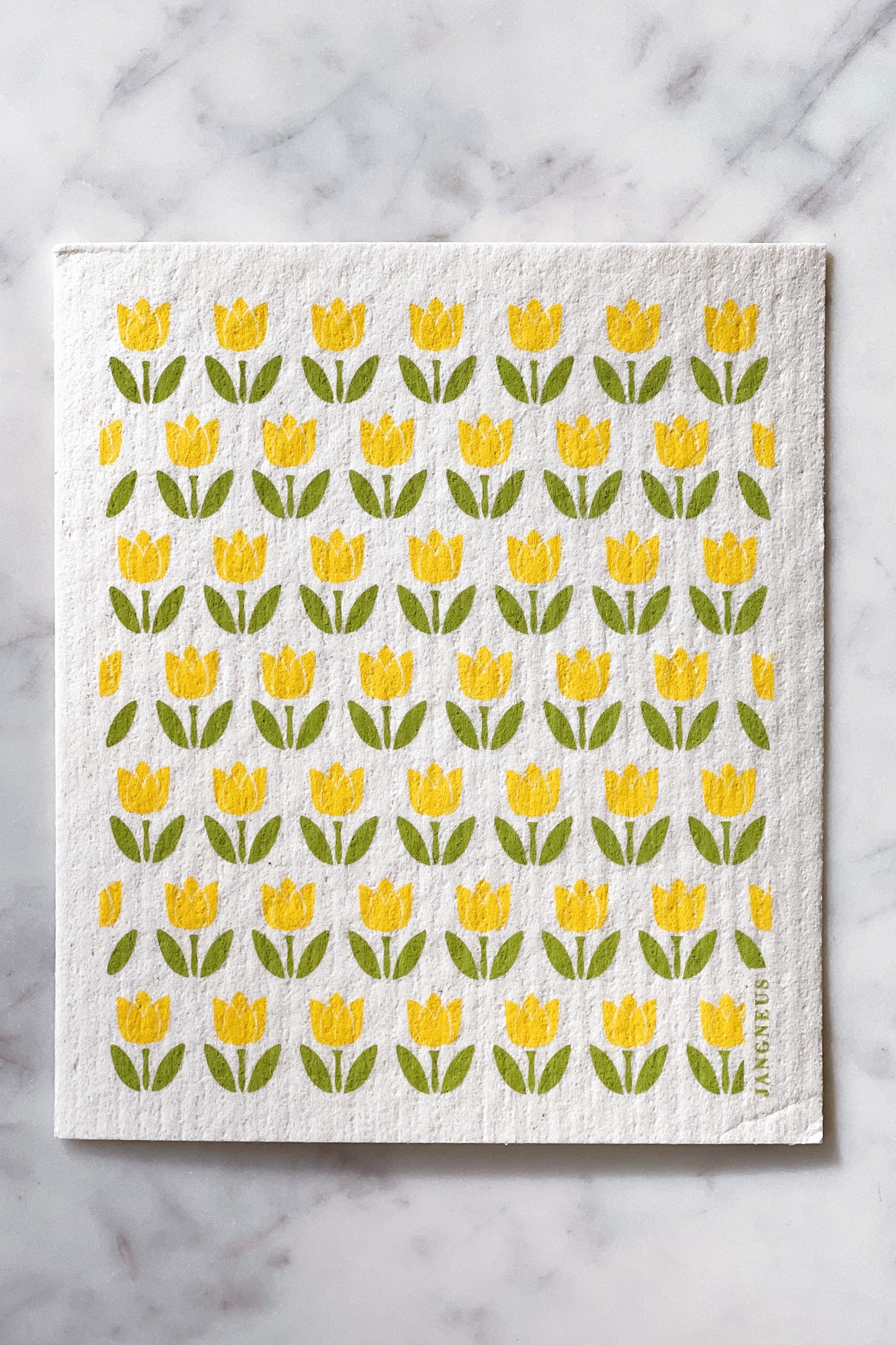 Many Tulips Reusable Dishcloth