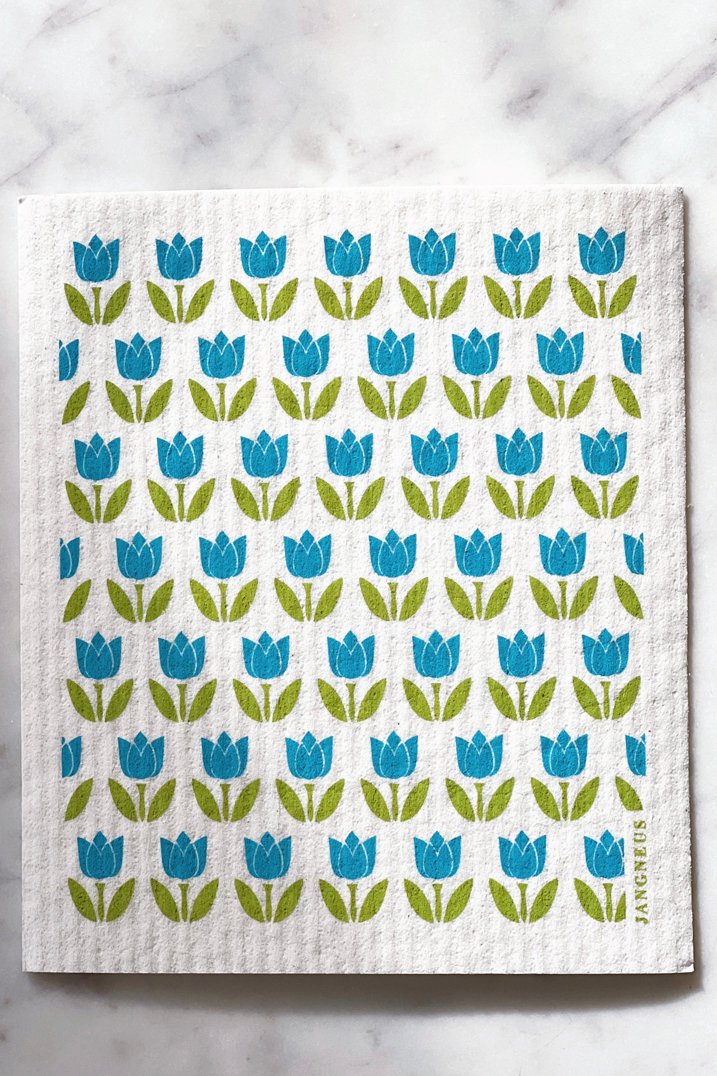 Many Tulips Reusable Dishcloth