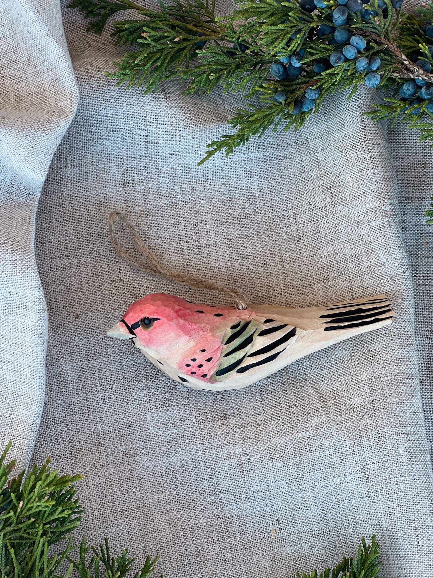 Carved Bird Ornament