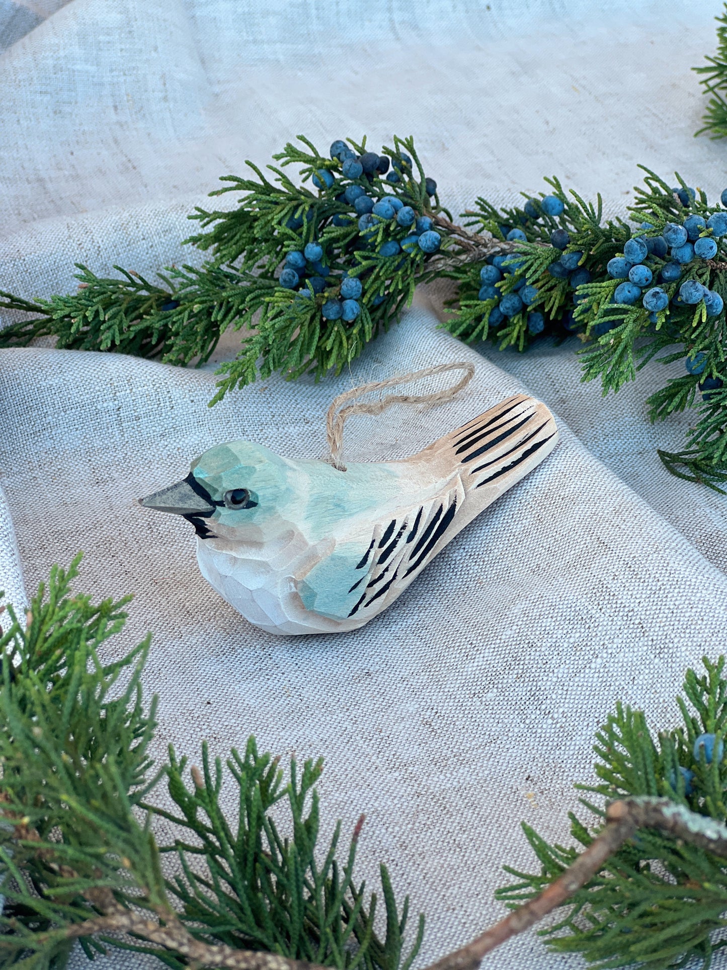 Carved Bird Ornament