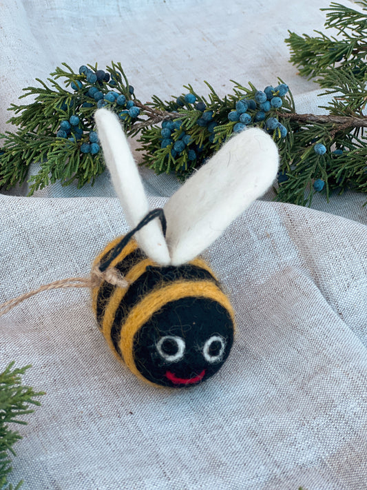 Smiley Bee Ornament