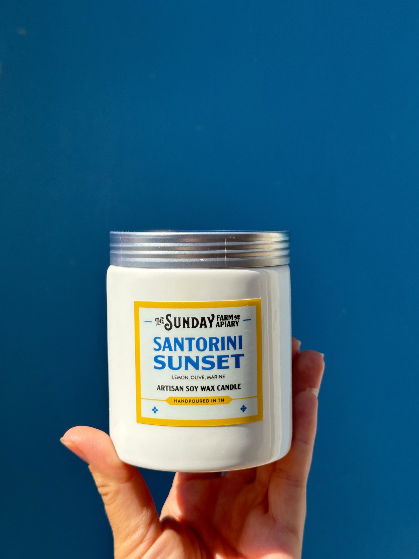 Santorini Sunset Candle