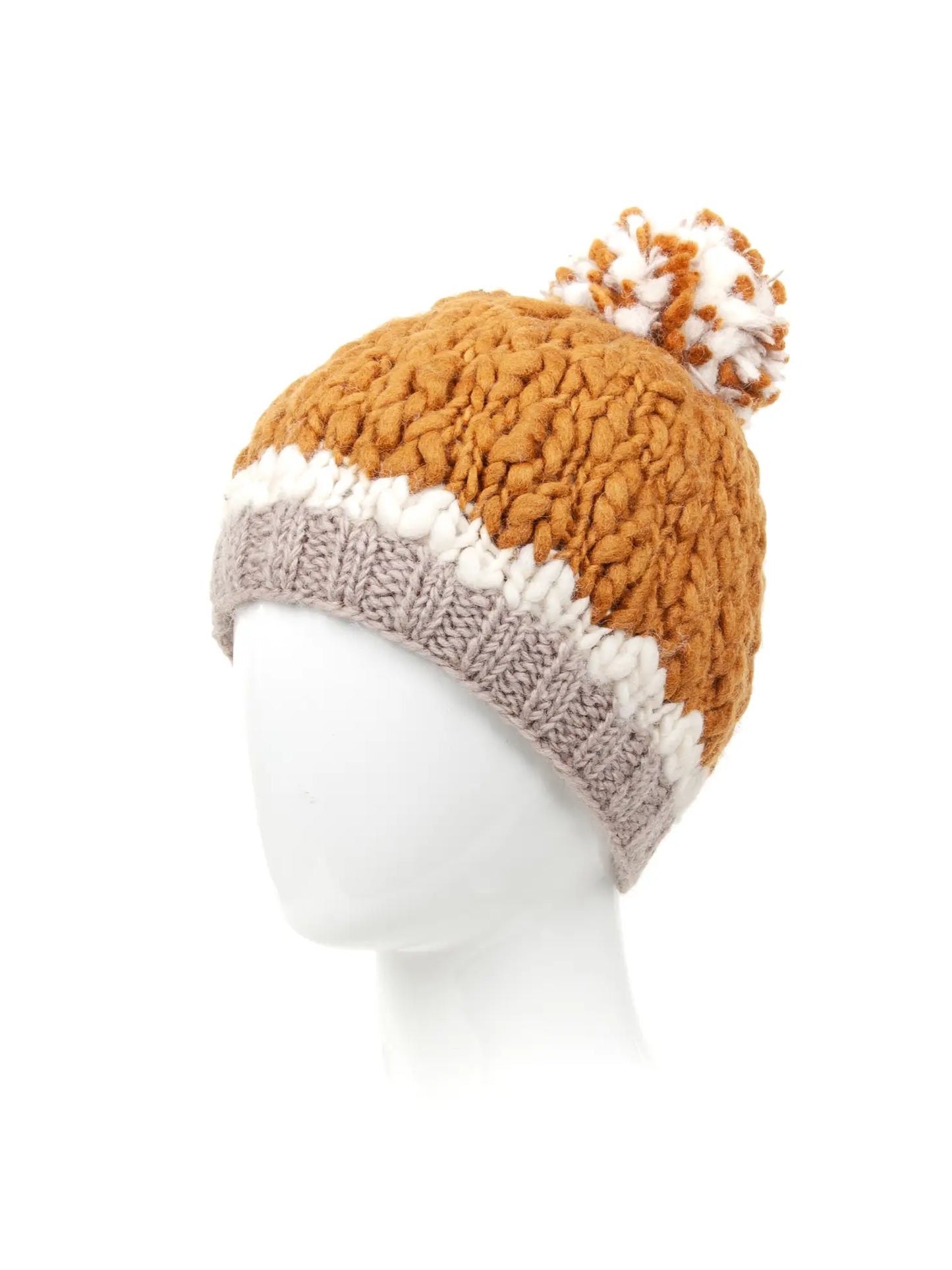 Ochre Chunky Wool Beanie