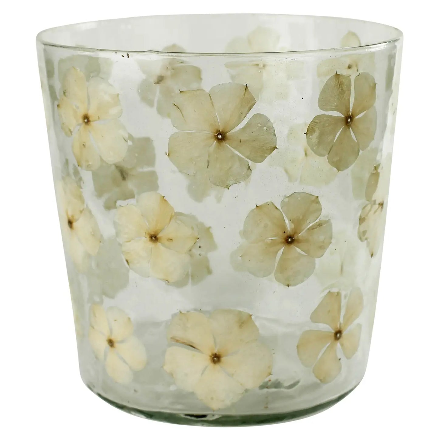 Ivory Vinca Enameled Hurricane Vase