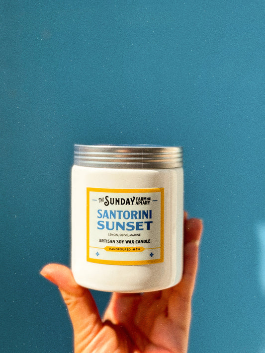 Santorini Sunset Candle