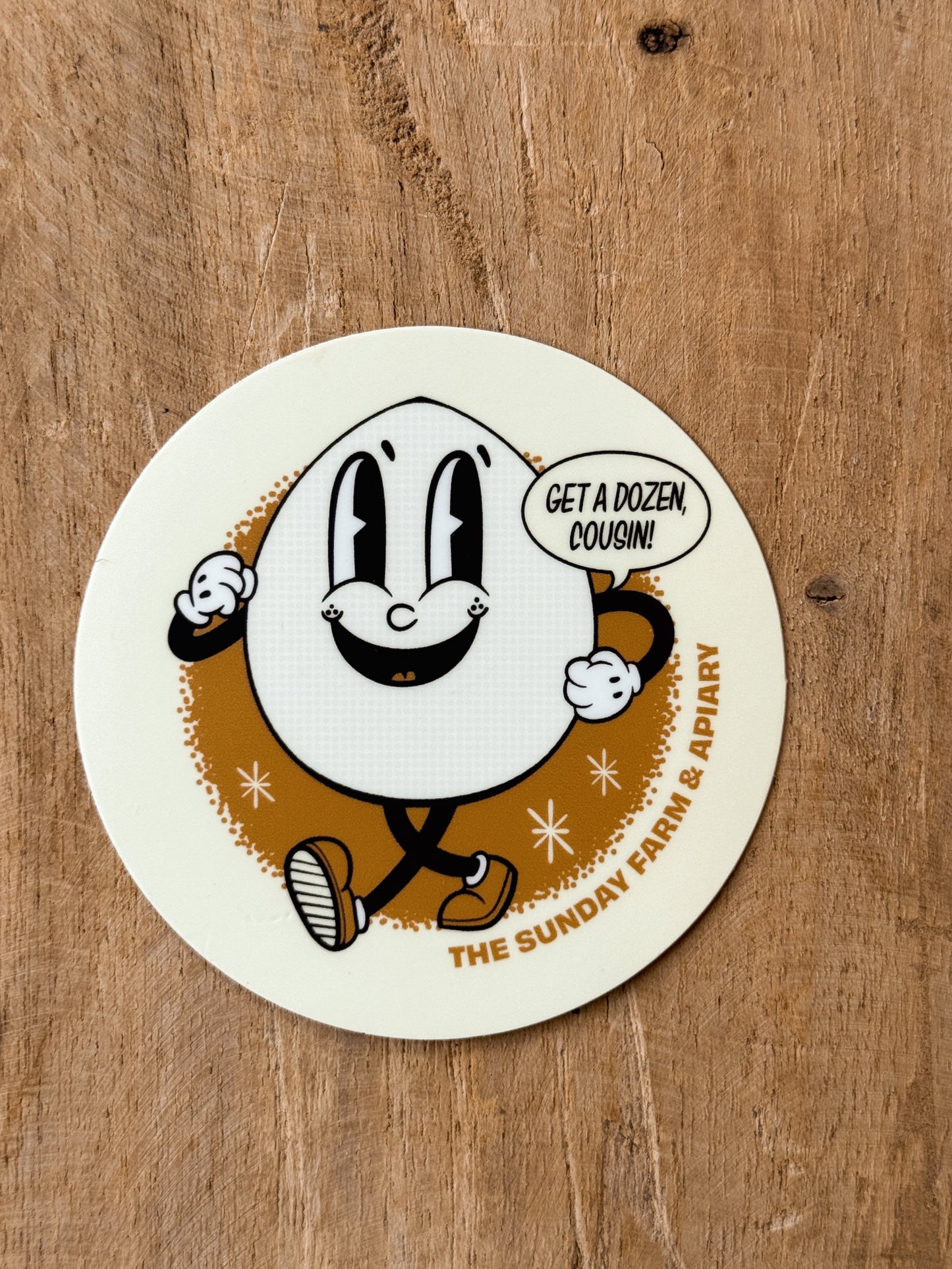 Mr. Egg Vinyl Sticker